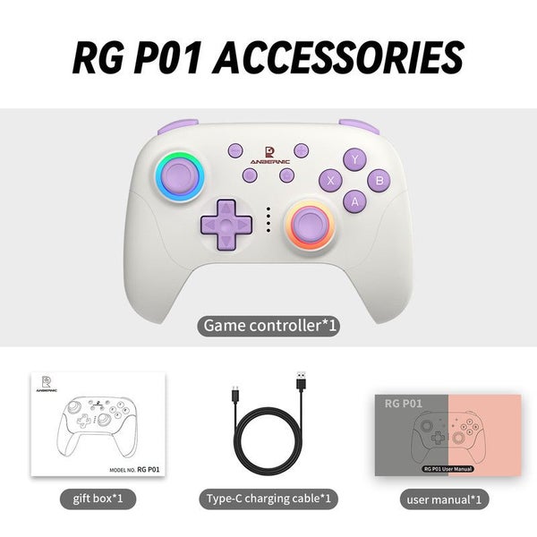 ANBERNIC RG P01 Bluetooth 5.3/Wired/2.4G Wireless Gamepad Compatible Switch/P... Carousel 8