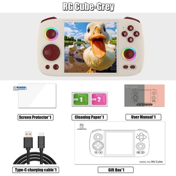 ANBERNIC RG Cube Retro Handheld Game Console 64bit Android 13 Unisoc T820 3.9... Carousel 1
