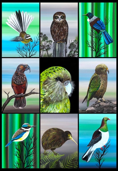 NATIVE BIRDS PRINT BY ARTIST HELEN BLAND Carousel 1