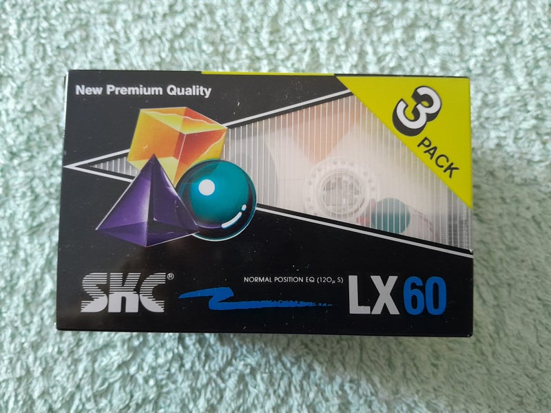 SKC LX60 Cassettes 3-Pack New in Wrapper Made in Korea Carousel 1