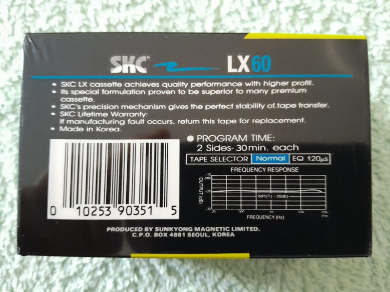 SKC LX60 Cassettes 3-Pack New in Wrapper Made in Korea Carousel 2