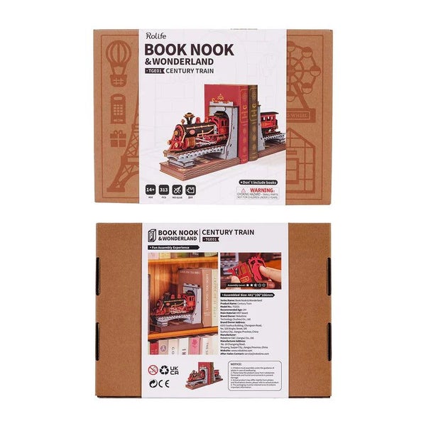 Robotime Rolife Century Train DIY Book Nook TGE01 Carousel 6