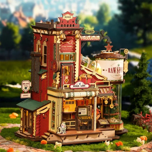 Robotime ROKR Christmas Dream Gift Factory Wooden Music Box EAB01 Carousel 2