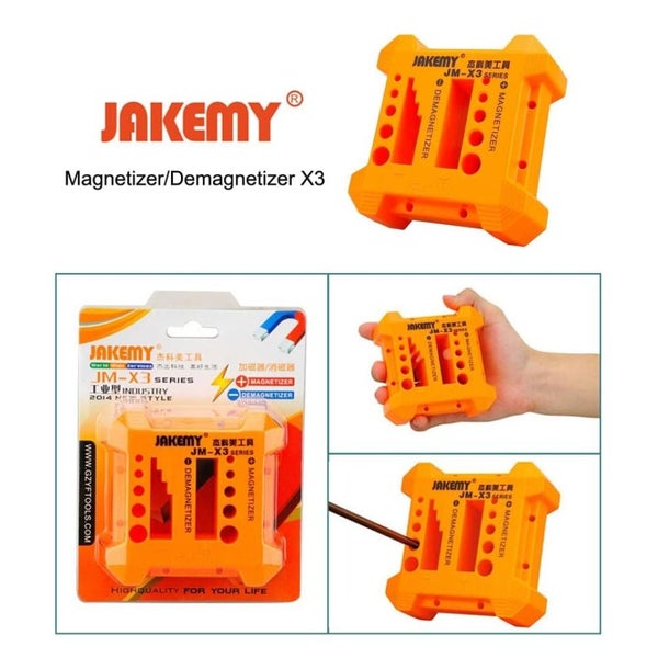 Jakemy Jm X3 Magnetizer / Demagnetizer With Screwdriver Holes Large Size Carousel 6