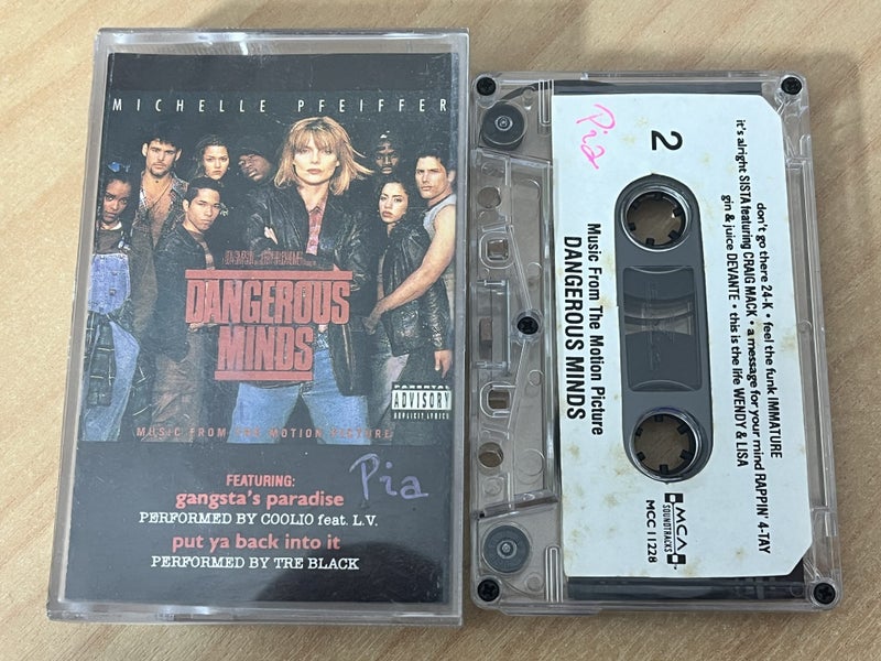 Dangerous Minds Original Soundtrack Coolio Gangsta's Paradise Casette Tape RARE Carousel 1