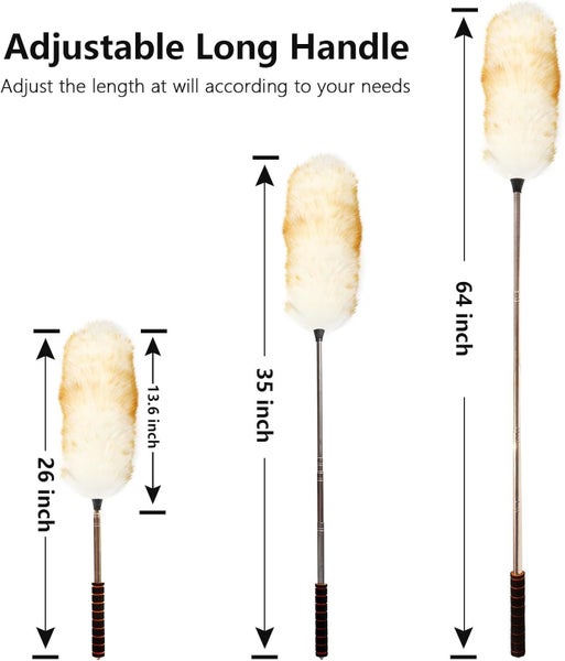 Lambswool Feather Duster with Extension Pole Carousel 2