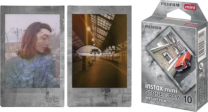 Instax Fujifilm Mini Film, Stone Gray 10 Pack Carousel 2