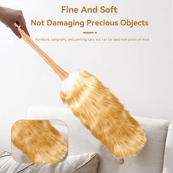 Lambswool Dusters with Solid Wooden Handle Carousel 1