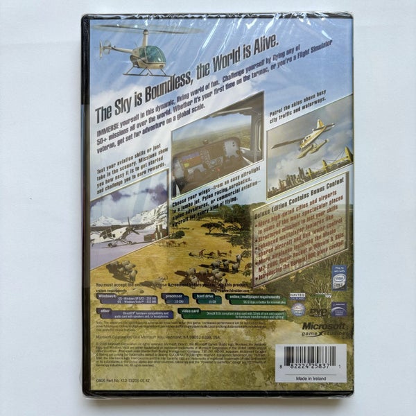 Microsoft Flight Simulator X Deluxe Edition PC Game NEW SEALED Carousel 2