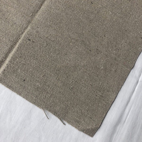 Vintage Japanese Raw Silk Upholstery Fabric Pieces X5 Carousel 10