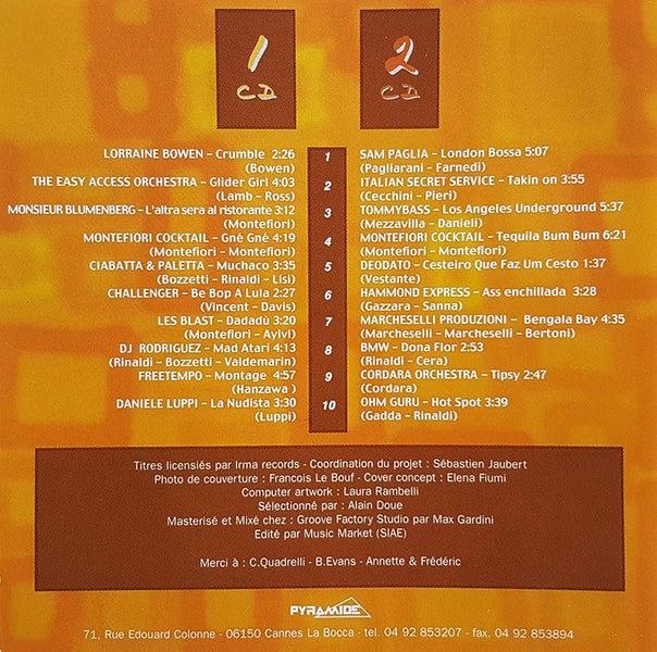 COCKTAIL & LOUNGE compilation - 20 x tracks - 2cd's Carousel 2
