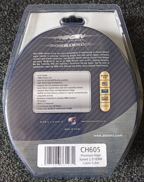HDMI 2.0 Cable 5Mtrs, High Speed,HDCP 2.2 Compliant,Supports 4K x 2K, 32Bit Carousel 3