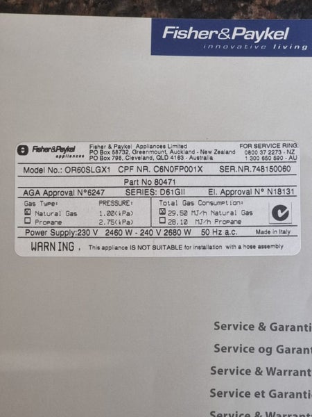 Fisher & Paykel Washing Machine 6.5 Kg & Dryer 4.5 Kg Combo Carousel 10