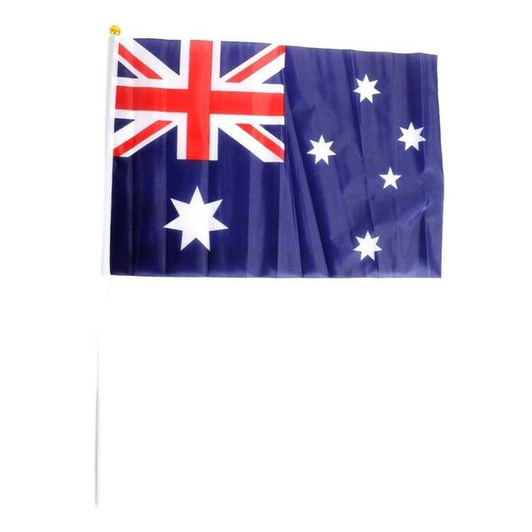 Aussie Hand Flag 29x44cm Australia Day Flag for Celebrations & Sports Carousel 1