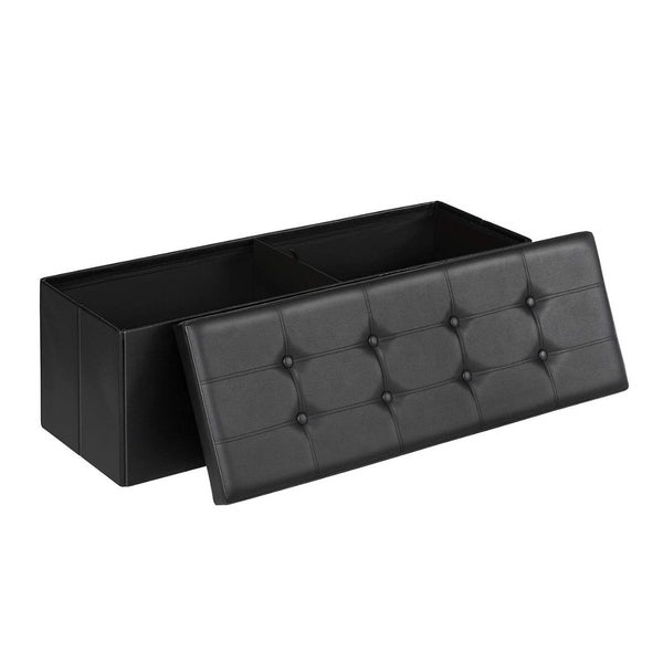 Storage Ottoman Large - Black Carousel 1
