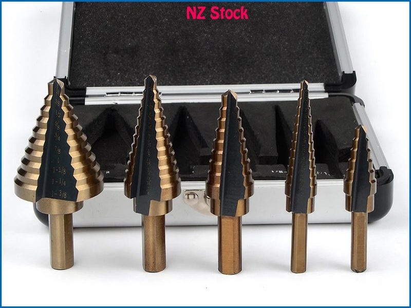 HSS Step Drill Bit Set Carousel 1