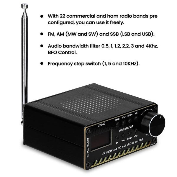 ATS-20 SI4735 Full Waveband Receiver FM AM (MW SW) SSB (LSB & USB) Covering C... Carousel 1