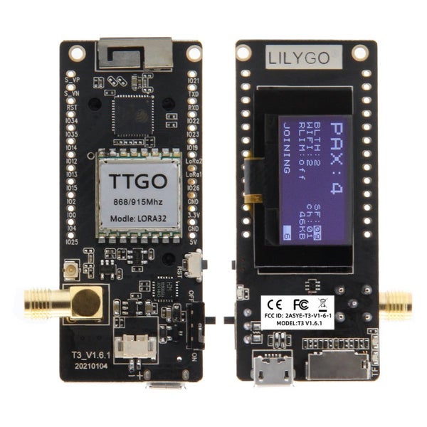 LILYGO(R) TTGO LoRa32 V2.1_1.6 Version 433/868/915Mhz ESP32 LoRa OLED 0.96 In... Carousel 2