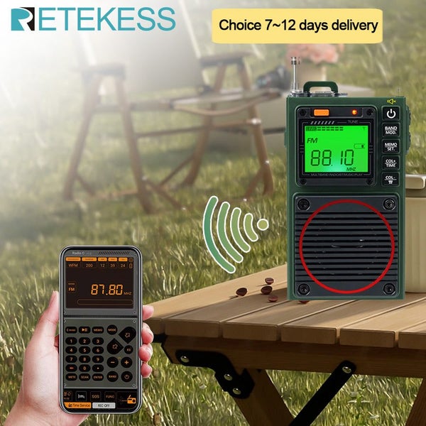 Retekess TR111 Portable Radios AM FM Mini Ham Shortwave Emergency Amateur Rad... Carousel 2