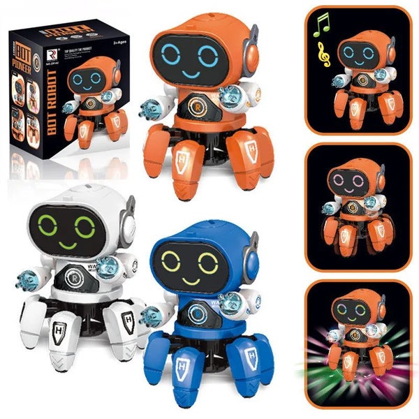 Kids Dance Robots Music LED 6 Claws Octopus Robot Birthday Gift Toys For Chil... Carousel 7