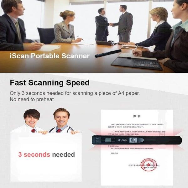 iScan Portable Mini Handheld Document A4 Book Scanner for JPG and PDF Format ... Carousel 2