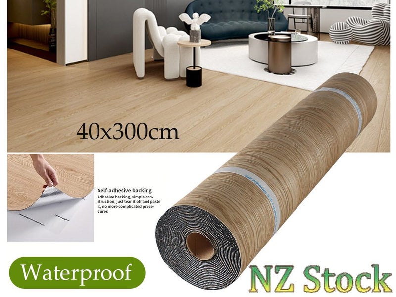 Vinyl Floor Stickers, Wood Grain Pattern Carousel 1