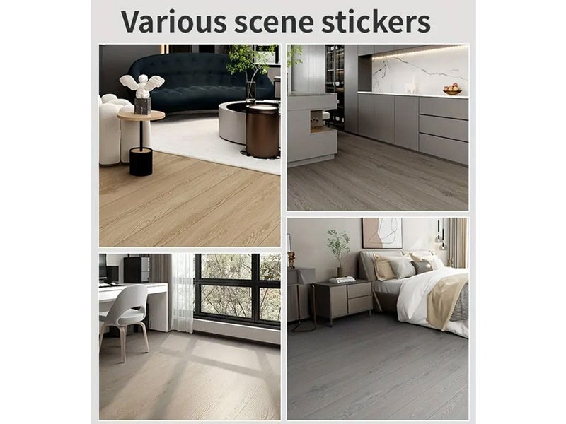 Vinyl Floor Stickers, Wood Grain Pattern Carousel 14
