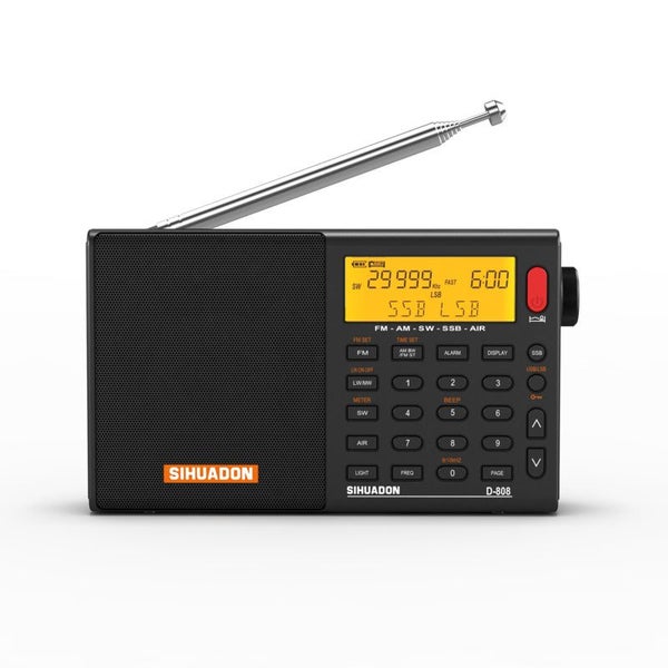 SIHUADON D808 AM/FM/SW/MW SSB AIR RDS Full Band Portable with Multifunction D... Carousel 1