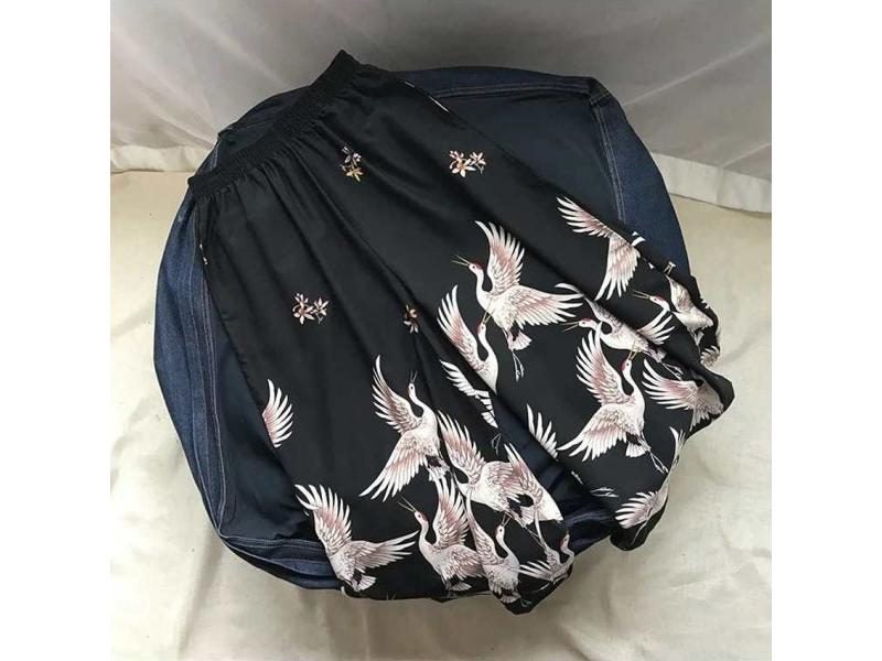 Unisex Man Woman Japanese Style Harajuku Ukiyo Print Casual Elastic Loose Harem Carousel 1