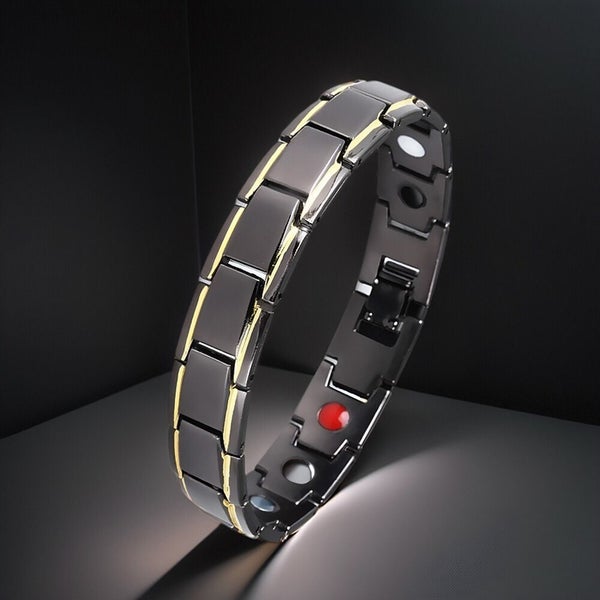 Copper Magnetic Bracelet Energy Healing Therapy Arthritis Pain Relief Men Women Carousel 1