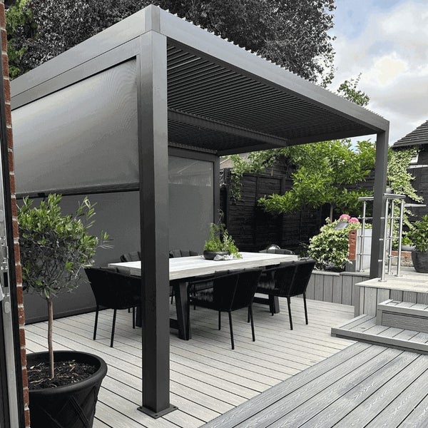 3m x 3m Aluminium Louvre Roof System Carousel 2
