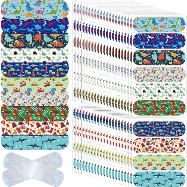 50pcs/set Random Cartoon Band Aid Prints Wound Plasters Carousel 1
