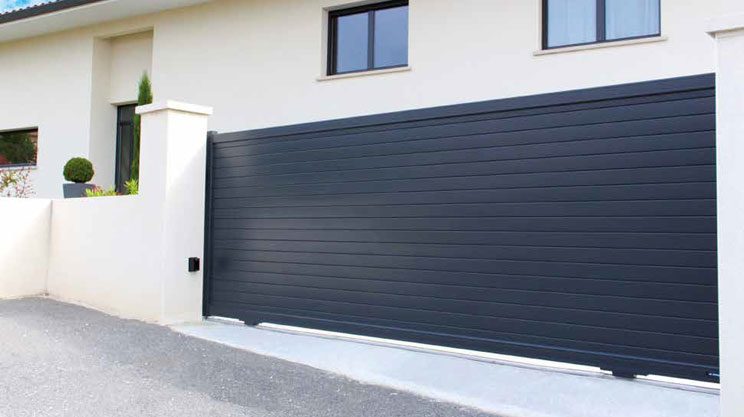 Aluminium Panels Sliding Driveway Gate - 1700mm (H) x 3000mm (W) Carousel 1