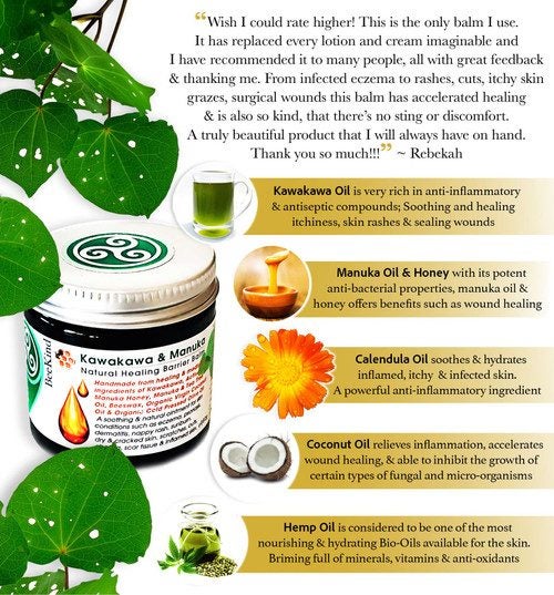 Kawakawa and UMF 15+ Manuka Honey Skin Balm (Bee Kind) Carousel 2