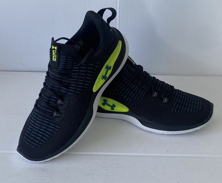 Under Armour Black/Green Men's UA Flow Dynamic Training Shoes US10 Carousel 1