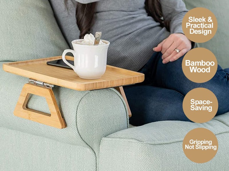 Portable Couch Arm Tray Table Carousel 1