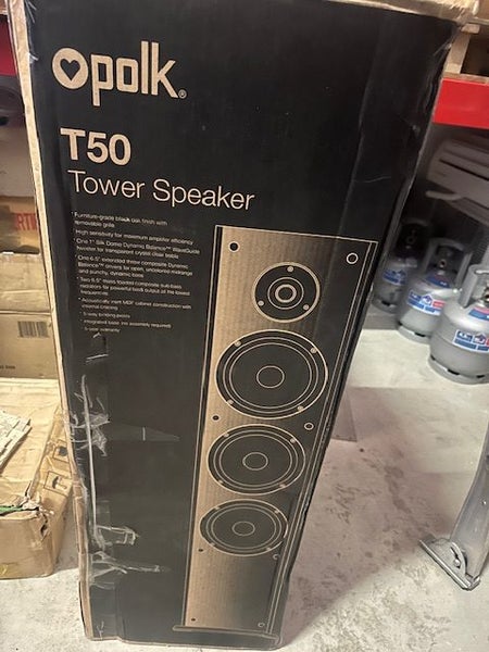 Polk Audio T50 Floorstand Speaker 150 Watt New Speaker 1 Speaker Only62854313556867111