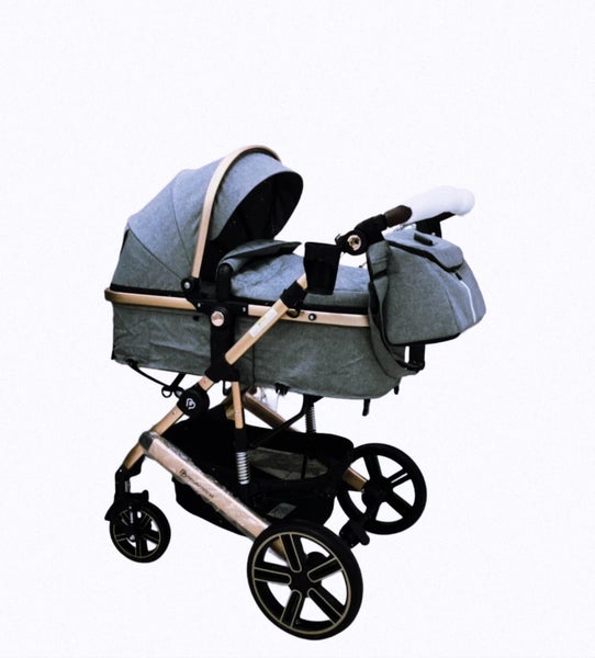 Combo Premium Stroller with Separate Car Seat, Base & Side on Bag Carousel 1