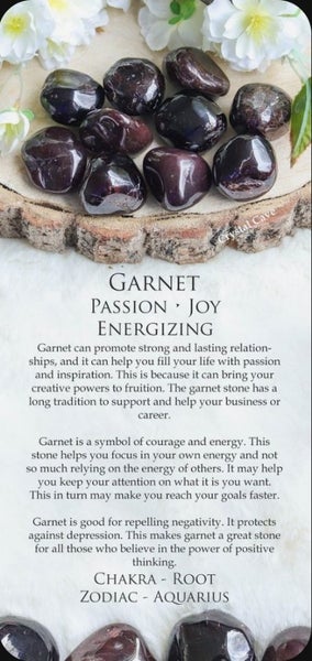 GARNET BEADED BRACELET HEALTH PASSION & JOY (NZ MADE) Carousel 4