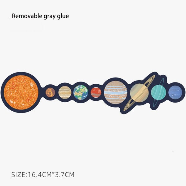 1PCS Waterproof Label Sticker Solar System Stickers Suitcase Decals For Water Carousel 1