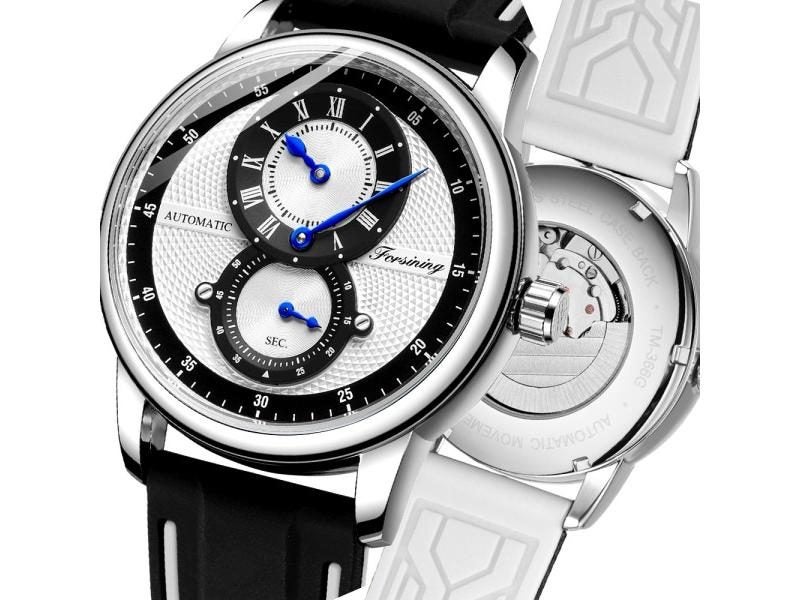 Forsining Skeleton Automatic Mechanical Watches Waterproof Men's Watch Famous Carousel 2
