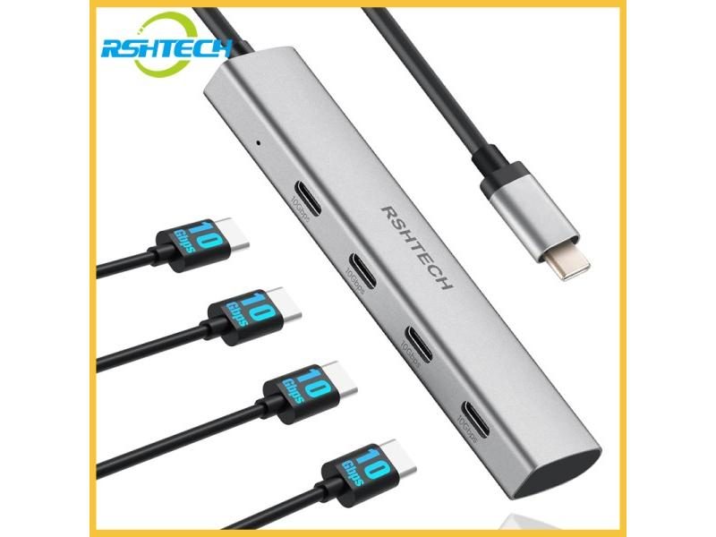 USB C Hub 10Gbps 4 Port For MacBook USB 3.1 3.2 Gen2 Carousel 2