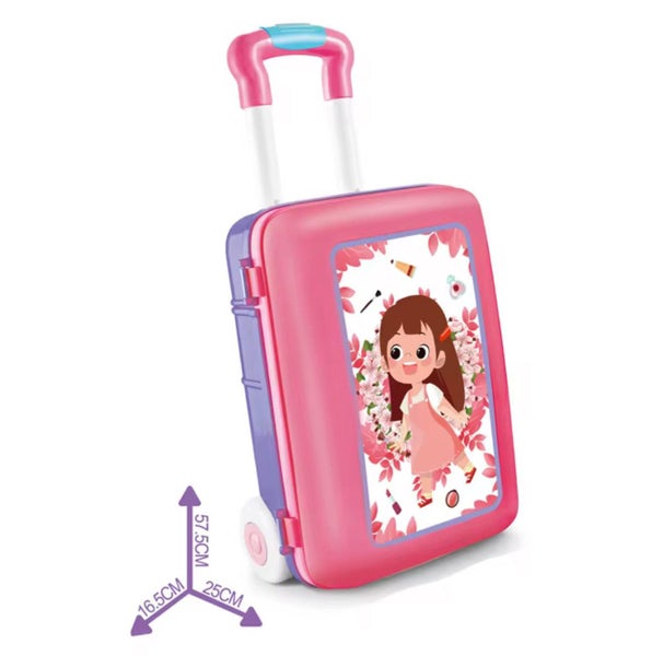 4-in-1 Kids Pretend Makeup Vanity Set – Suitcase Play Set (3+) Carousel 5