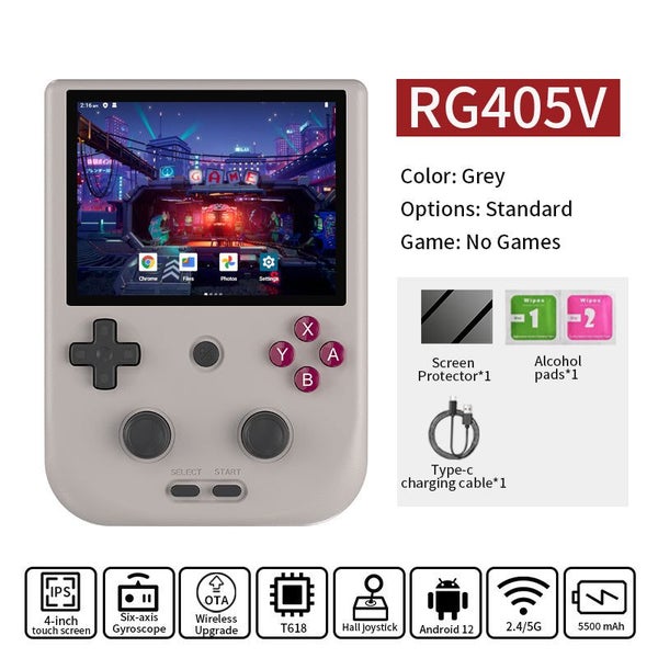 ANBERNIC RG405V Video Handheld Console 4" IPS HD Touch Screen Android 12 Syst... Carousel 1