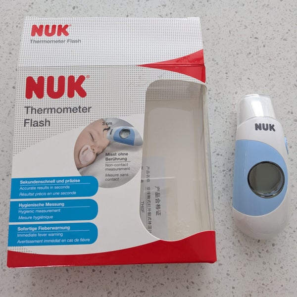 NEAR NEW - NUK - Baby Thermometer Flash (non contact thermometer) Carousel 1