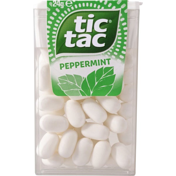 Tic Tac Peppermint Flavoured Mints 24g Pack X 6 Packs Carousel 2