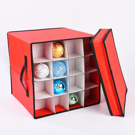 64 Christmas Ornament Storage Box Contributes Slots Carousel 1