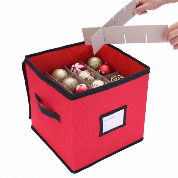 64 Christmas Ornament Storage Box Contributes Slots Carousel 5