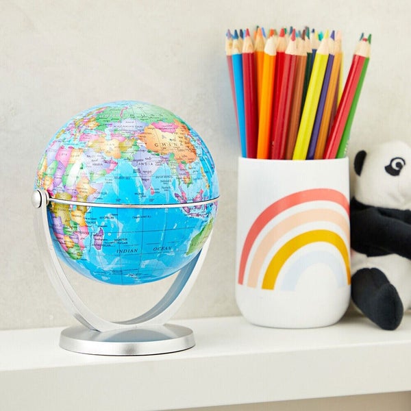 WORLD GLOBE EARTH Map Rotating Geography Ocean Classroom Learning Desktop Home Carousel 20