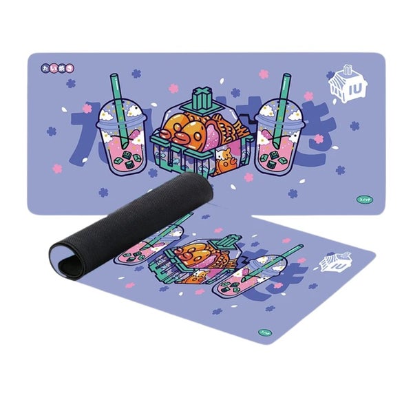 Mouse Pad Purple 400X700x2mm Milk Tea Game Rubber Soft Keyboard Desk Mat Desk M Carousel 1
